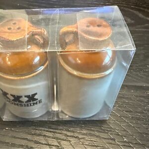 Rustic Brown Ceramic Jug salt and pepper shakers